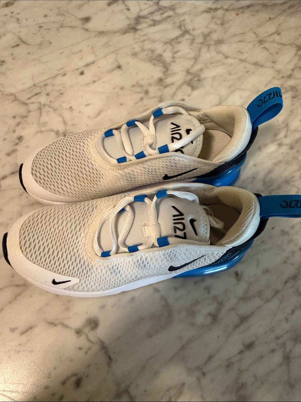 Nike Kids Air Max 270 - White, Blue & Black